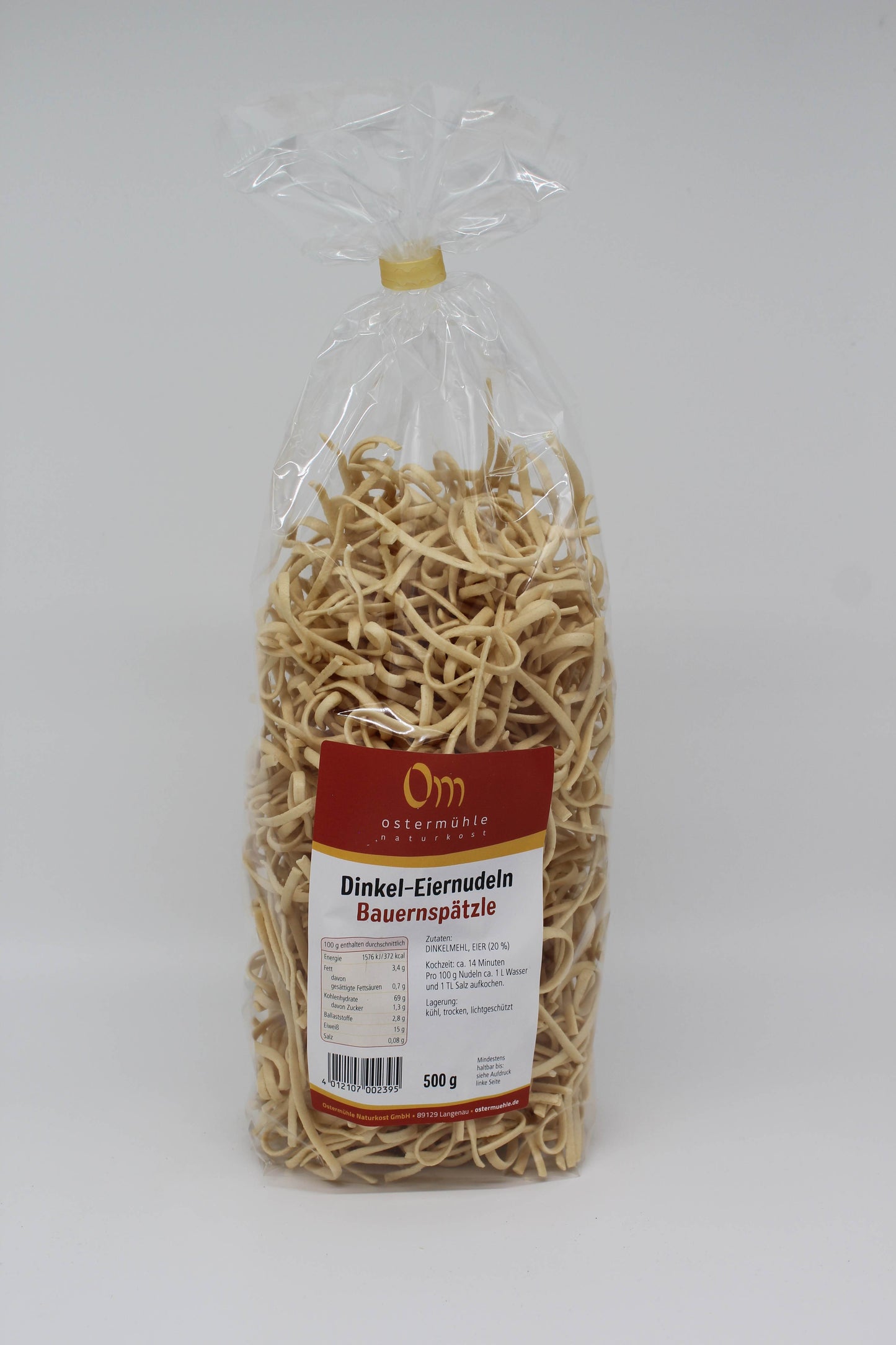 Dinkelnudeln mit Ei 500g, versch. Formen