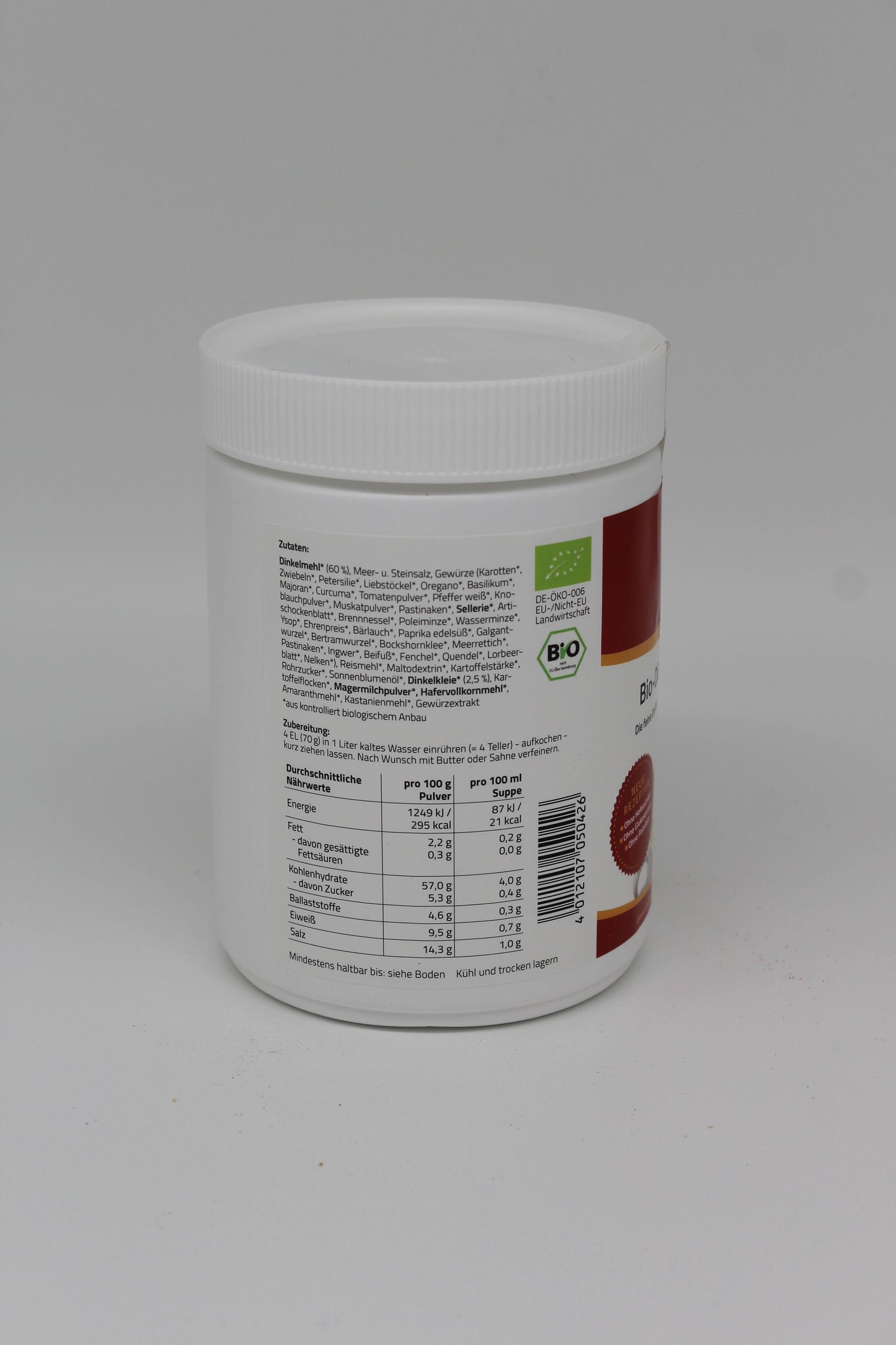 Ostermühle, Bio Dinkel Cremesuppe