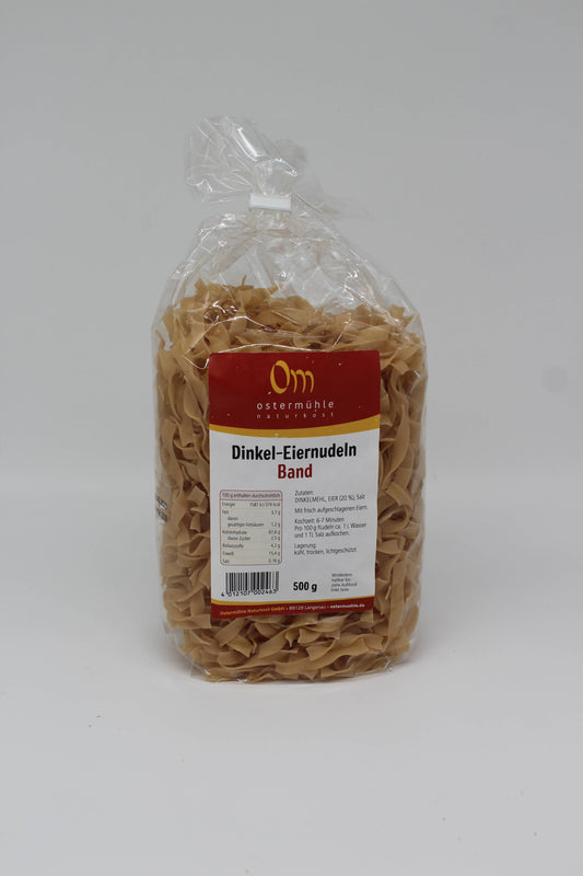 Dinkelnudeln mit Ei 500g, versch. Formen