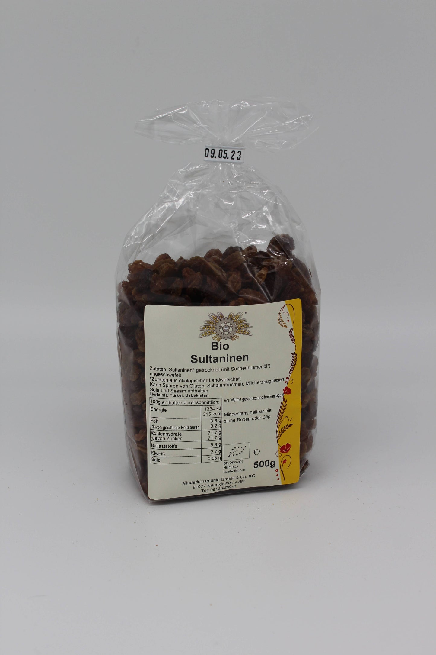 Bio Sultaninen ungeschwefelt 500g