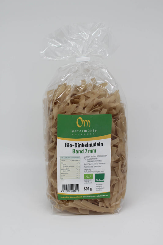 Bio Dinkelnudeln ohne Ei 500g, versch. Formen