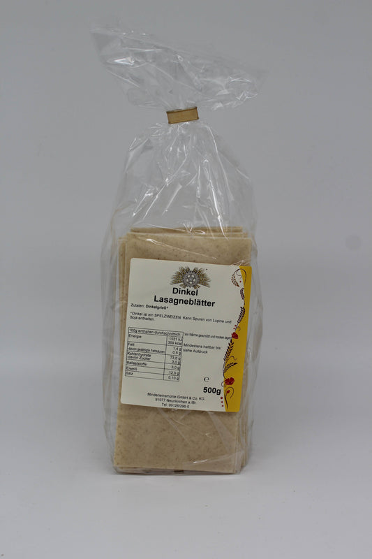 Dinkel Lasagne Blätter 500 g